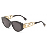 Fendi - Fendi V2 - Fendace Sunglasses - Black - Sunglasses - Fendi Eyewear