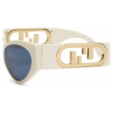 Fendi - O'Lock - Cat-Eye Sunglasses - White - Sunglasses - Fendi Eyewear