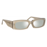 The Attico - The Attico Mini Marfa in Silver - Sunglasses - Official