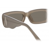 The Attico - The Attico Mini Marfa in Silver - Sunglasses - Official