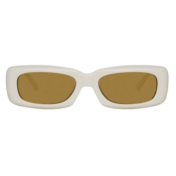 The Attico - The Attico Mini Marfa in White - Sunglasses - Official