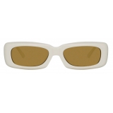 The Attico - The Attico Mini Marfa in White - Sunglasses - Official