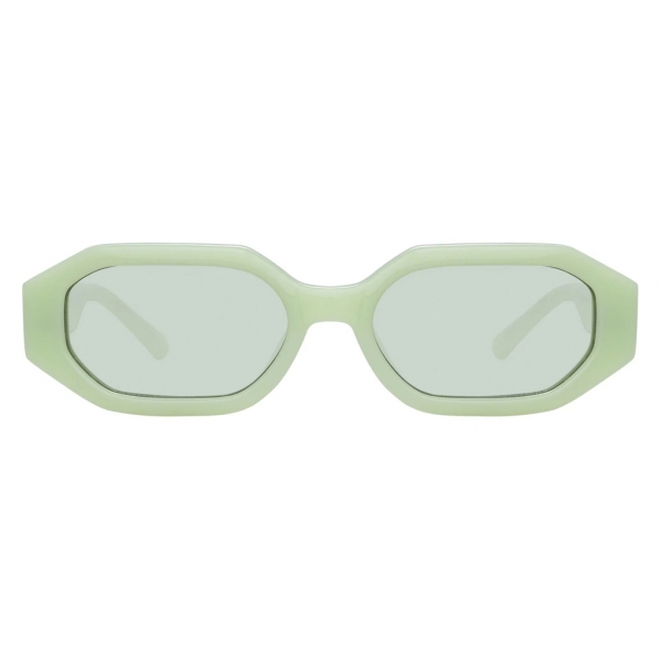 The Attico - The Attico Irene Angular Sunglasses in Mint - Sunglasses - Official
