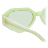 The Attico - The Attico Irene Angular Sunglasses in Mint - Sunglasses - Official