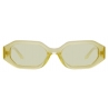 The Attico - The Attico Irene Occhiali da Sole Angolare in Giallo - Occhiali da Sole - Official