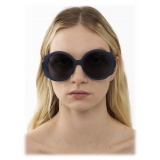 Chloé - Mirtha Sunglasses in Acetate - Opal Blue - Chloé Eyewear