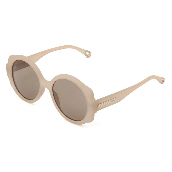Chloé - Mirtha Sunglasses in Acetate - Opal Nude - Chloé Eyewear