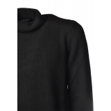 Dondup - Long-Sleeved Turtleneck Pullover Made of Wool  - Black - Knitwear - Luxury Exclusive Collection