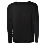 Dondup - Long-Sleeved Turtleneck Pullover Made of Wool  - Black - Knitwear - Luxury Exclusive Collection