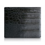 Ammoment - Caiman in Degrade Coal New Age - Leather Bifold Wallet