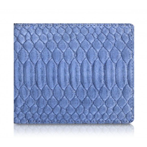Ammoment - Python in Calcite Blue - Leather Bifold Wallet