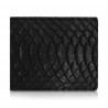 Ammoment - Pitone in Nero - Portafoglio Bi-Fold in Pelle