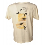 C.P. Company - Cotton T-Shirt With Writing - Cream - T-Shirt - Luxury Exclusive Collection