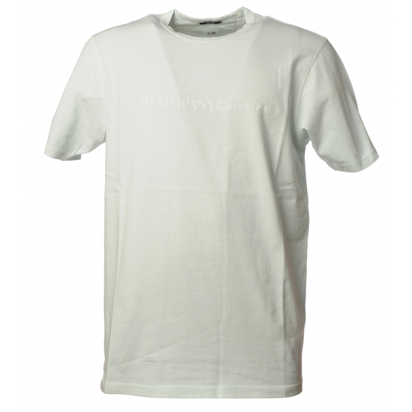 C.P. Company - Cotton T-Shirt with Print - Light Blue - T-Shirt - Luxury Exclusive Collection