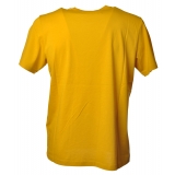 C.P. Company - T-Shirt Basic con Scritta - Giallo - T-Shirt - Luxury Exclusive Collection