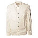 C.P. Company - Camicia Sportiva con Tasche Anteriori - Bianco - Camicie - Luxury Exclusive Collection