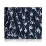 Ammoment - Ostrich in Tahitian Pearl Black - Leather Bifold Wallet