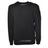 C.P. Company - Pullover Made of Embossed Profiles - Blue - Sweater - Luxury Exclusive Collection