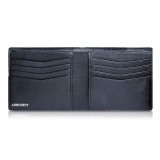 Ammoment - Ostrich in Tahitian Pearl Black - Leather Bifold Wallet