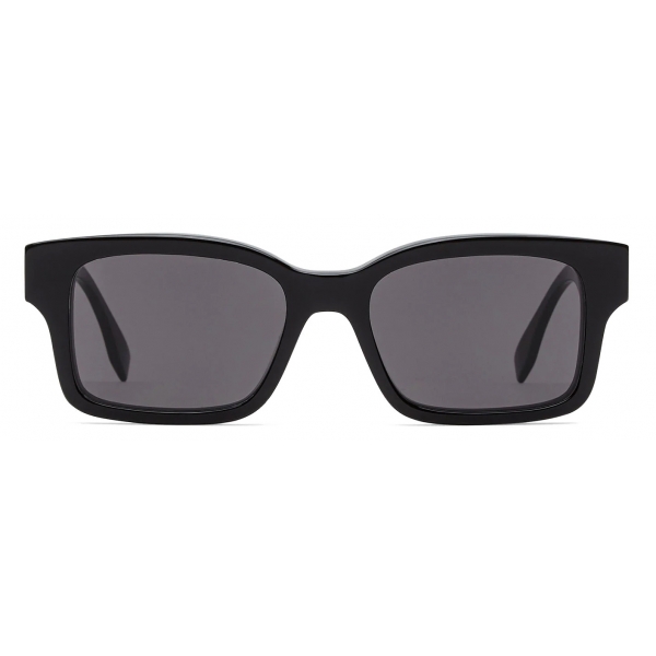 Fendi - O'Lock - Occhiali da Sole Rettangolare - Nero - Occhiali da Sole - Fendi Eyewear