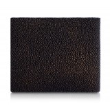 Ammoment - Stingray in Glitter Metallic Brown - Leather Bifold Wallet