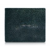Ammoment - Stingray in Glitter Metallic Green - Leather Bifold Wallet