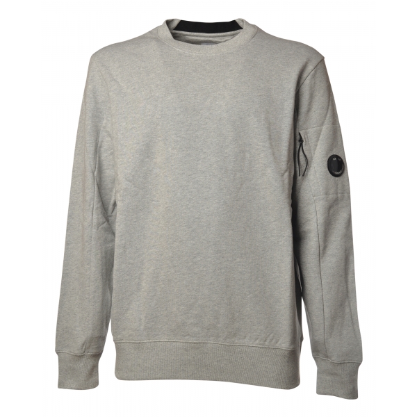 C.P. Company - Crewneck Sweatshirt with Logo - Melange Grey - Sweatshirt - Luxury Exclusive Collection