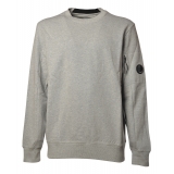 C.P. Company - Crewneck Sweatshirt with Logo - Melange Grey - Sweatshirt - Luxury Exclusive Collection