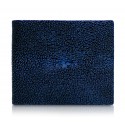 Ammoment - Stingray in Glitter Metallic Blue - Leather Bifold Wallet