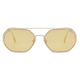 Fendi - O’Lock - Hexagonal Sunglasses - Gold - Sunglasses - Fendi Eyewear