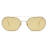 Fendi - O’Lock - Hexagonal Sunglasses - Gold - Sunglasses - Fendi Eyewear