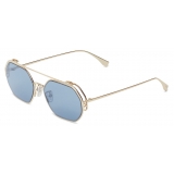 Fendi - O’Lock - Hexagonal Sunglasses - Blue - Sunglasses - Fendi Eyewear