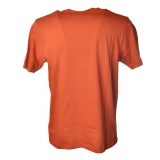 C.P. Company - T-Shirt With Central Logo Print - Orange - T-Shirt - Luxury Exclusive Collection