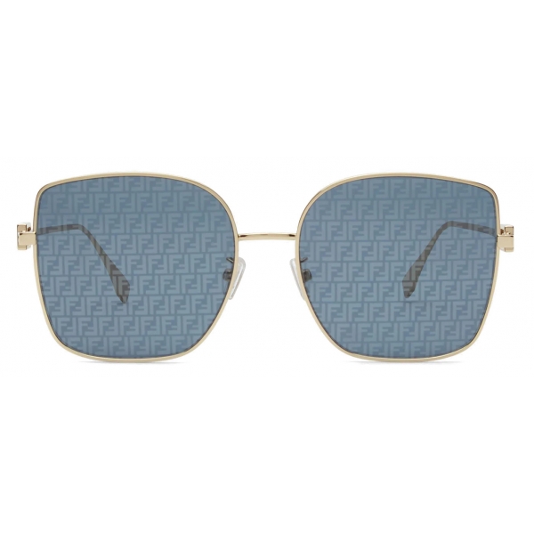 Fendi - Baguette - Oversize Square Sunglasses - Blue - Sunglasses - Fendi Eyewear