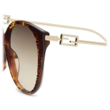 Fendi - Baguette - Round Sunglasses - Havana - Sunglasses - Fendi Eyewear
