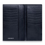 Ammoment - Caiman in Degrade Navy-Black - Leather Breast Wallet