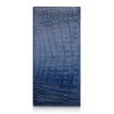 Ammoment - Caiman in Degrade Navy-Black - Leather Breast Wallet