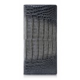 Ammoment - Caiman in Degrade Coal New Age - Leather Breast Wallet
