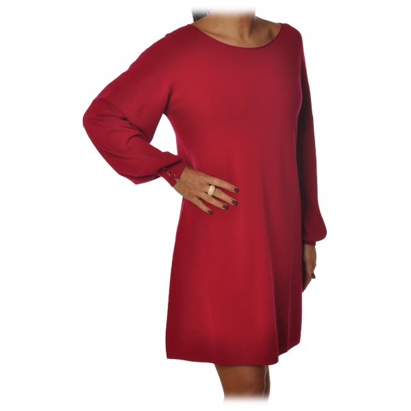 Twinset - Dress With Buttons - Red - Dress - Made in Italy - Luxury Exclusive Collection