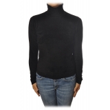 Twinset - High-Neck Sweater - Black - Knitwear - Made in Italy - Luxury Exclusive Collection