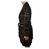 Twinset - Long-Sleeved Cardigan- Black/Gold - Knitwear - Made in Italy - Luxury Exclusive Collection