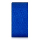 Ammoment - Python in Petale Blue - Leather Breast Wallet