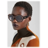 Fendi - Fendi Bold - Hexagonal Sunglasses - Havana Black - Sunglasses - Fendi Eyewear