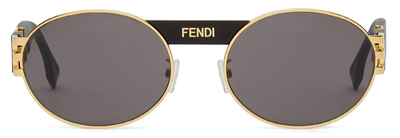 Fendi - Fendi V3 - Oval Fendace Sunglasses - Black - Sunglasses - Fendi  Eyewear - Avvenice