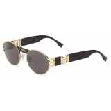 Fendi - Fendi V3 - Oval Fendace Sunglasses - Black - Sunglasses - Fendi Eyewear