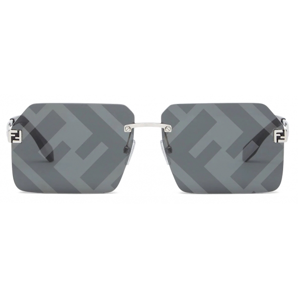 Fendi - FS Fendi Sky - Rectangular Sunglasses - Grey - Sunglasses - Fendi Eyewear