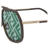 Fendi - Fendi Light - Square Sunglasses - Havana Green - Sunglasses - Fendi Eyewear