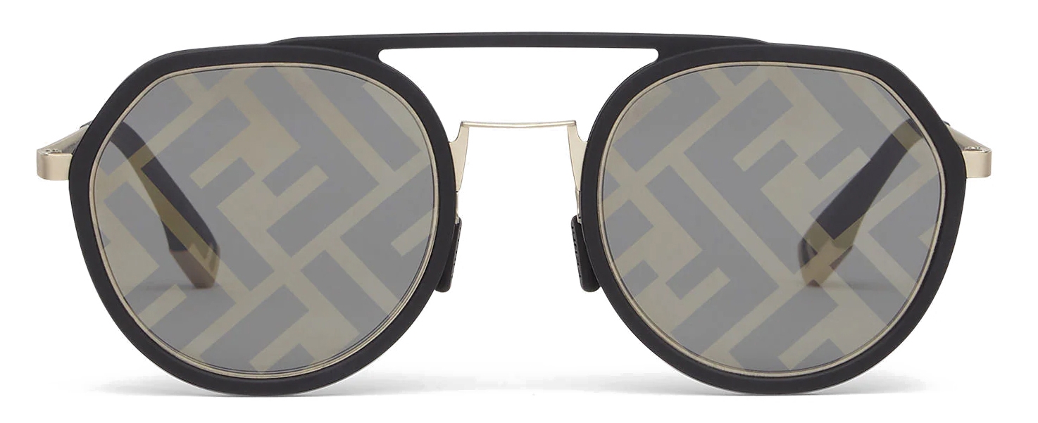 Fendi - Fendi Light - Round Sunglasses - Black - Sunglasses