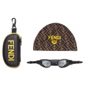 Fendi - Fendi Swim - Occhiali da Nuoto Sfilata - Nero - Occhiali da Sole - Fendi Eyewear