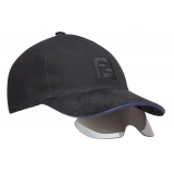 Fendi - FS Fendi Eyecap - Fashion Show Baseball Cap with Sunglasses - Black - Sunglasses - Fendi Eyewear